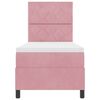 vidaXL Kiemas lova su čiužiniu Rožinė 80 x 200 cm audinys