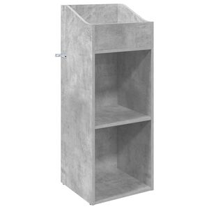vidaXL Plok&scaron;telių spintelė Betono pilka 36 x 36 x 95,5 cm