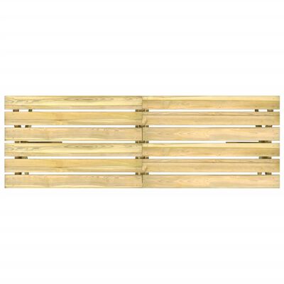 vidaXL Sodo stalas, 220x73x70cm, impregnuota pušies mediena