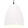 vidaXL Pakabinamas &scaron;viestuvas, baltas, 32cm, 25W, apskritas, E27