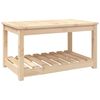 vidaXL Sodo stalas, 82,5x50,5x45cm, pu&scaron;ies medienos masyvas