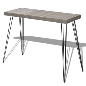 vidaXL Konsolinis staliukas, 90x30x71,5 cm, pilkas