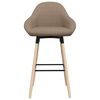 vidaXL Baro taburetė, taupe spalvos, audinys