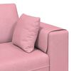 vidaXL Aksominė sofa su pagalve Rožinė 209 cm Aksomas