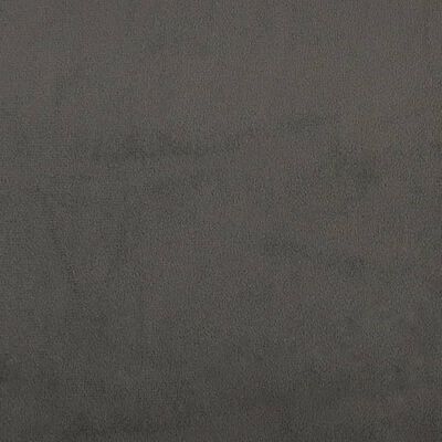 vidaXL Lovos rėmas su spyruoklėmis, tamsiai pilkas, 90x190cm, aksomas