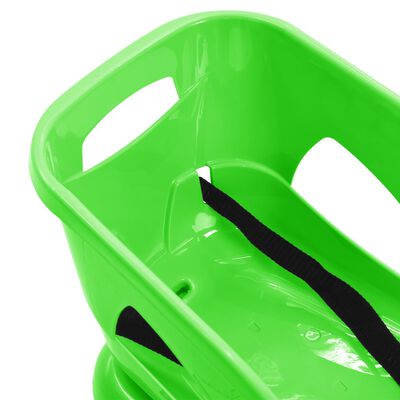 vidaXL Rogės su sėdyne, žalios, 102,5x40x23cm, polipropilenas