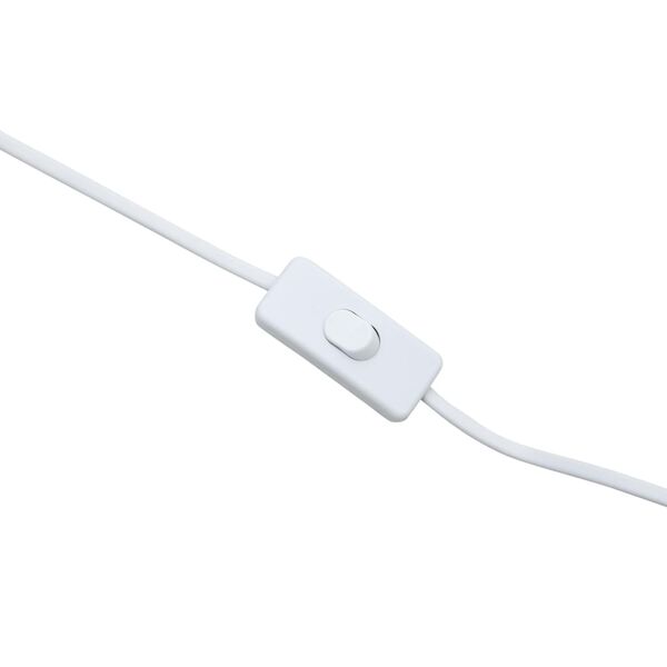 vidaXL Pastatomas &scaron;viestuvas, baltos spalvos, gluosnis, 72cm, E27