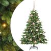vidaXL Dirbtinė Kalėdų eglutė su 150 LED Žalia 120 cm PE ir PVC