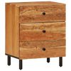 vidaXL Naktinė spintelė, 50x33x60cm, akacijos medienos masyvas