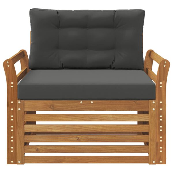 vidaXL Lauko sofos komplektas Tvirta akacijos mediena ir poliesteris