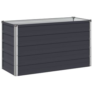 vidaXL Pakelta sodo lova Antracito 100 x 40 x 55 cm
