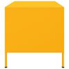 vidaXL Kavos staliukas, garstyčių geltonas, 68x50x50,5cm, plienas