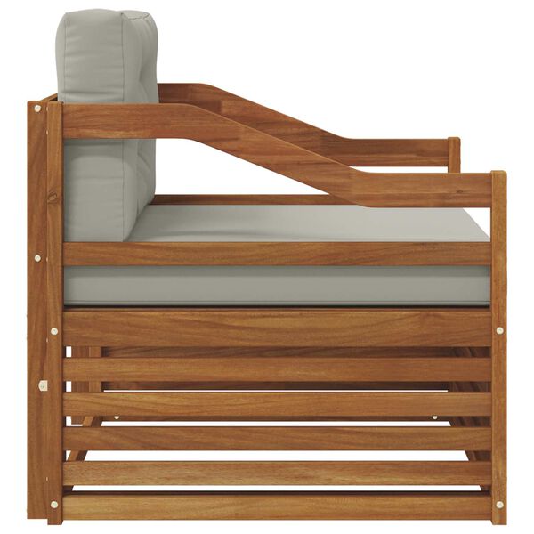 vidaXL Lauko sofos komplektas Kietos akacijos mediena Natūrali