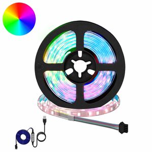vidaXL LED juosta 2 vnt. Juoda ir permatoma Varis ir plastikas