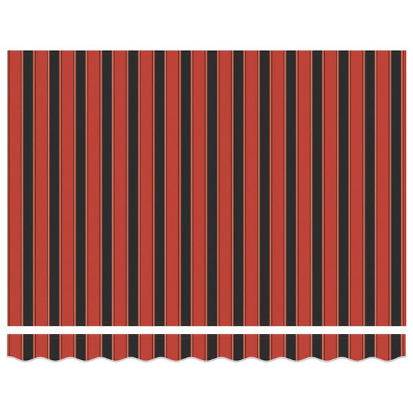 vidaXL I&scaron;traukiama markizė, oranžinė/ruda, 3x2,5m, audinys/aliuminis