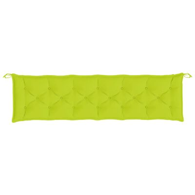 vidaXL suoliuko pagalvėlės, 2vnt., ryškiai žalios sp., oxford audinys