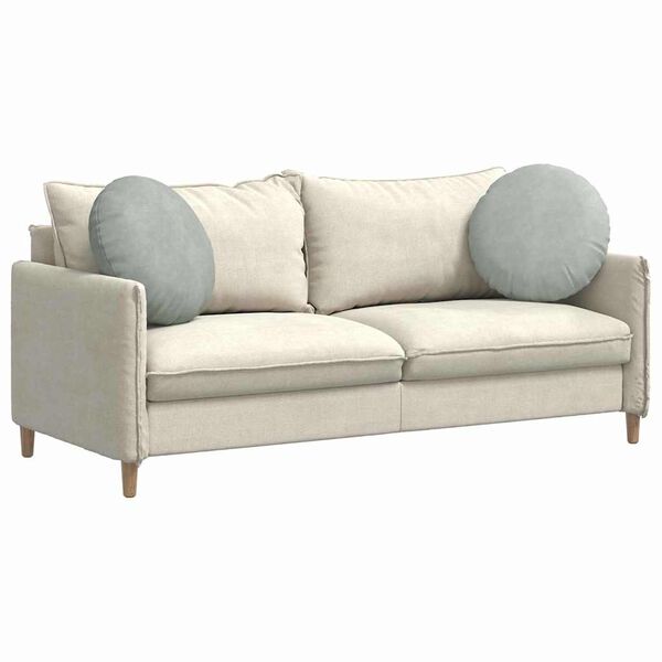 vidaXL Sėdynių pagalvėlės 2 pcs &Scaron;viesiai pilka &Oslash; 40 x 13 cm Aksomas