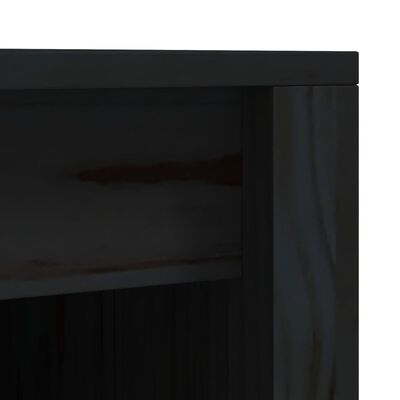 vidaXL Lauko virtuvės spintelė, juoda, 55x55x92cm, pušies masyvas