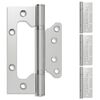 vidaXL Vyrius 4 vnt. 130 x 78 x 13 mm Sidabrinė Plienas