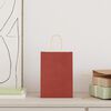vidaXL Popieriniai maišeliai 250vnt. su rankenomis, raudonos 15x8x21cm