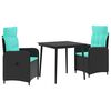 vidaXL Sofa Stalo Rinkinys su pagalve su pagalve 3 pcs