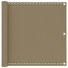 vidaXL Balkono pertvara, taupe spalvos, 90x300cm, HDPE