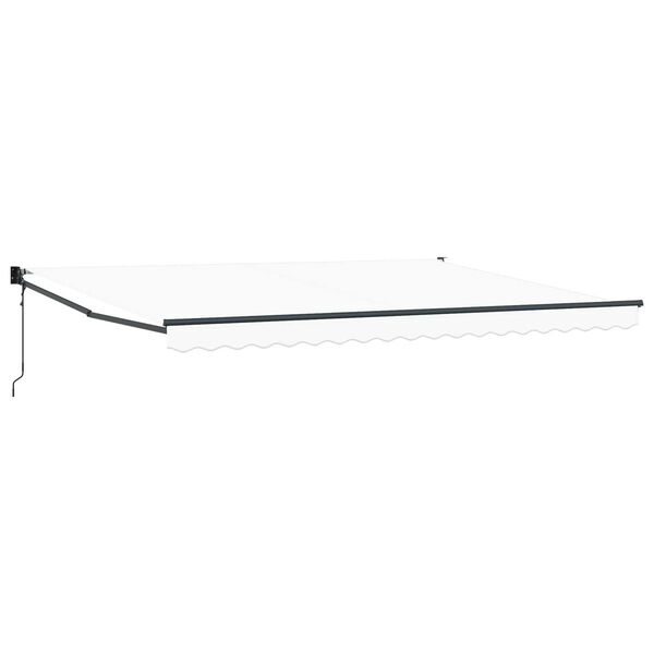 vidaXL Pavėsinė Balta 450 x 300 x 165 cm Poliesteris ir Metalas