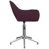 vidaXL Pasukamos valgomojo kėdės, 6vnt., violetinės spalvos, audinys