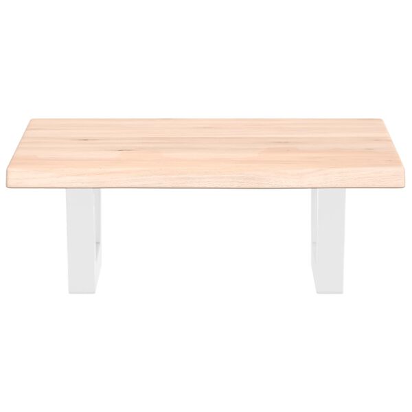 vidaXL Lentyna praustuvui, plienas ir ąžuolo medienos masyvas