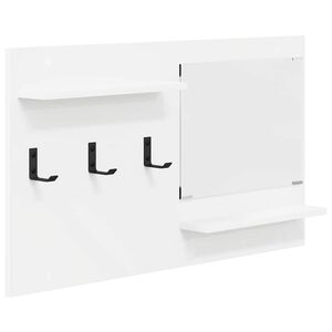 vidaXL Prikabinamas paltas Sieninis Balta 90 x 10 x 50 cm