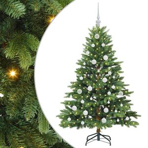 vidaXL Dirbtinė Kalėdų eglutė su 150 LED Žalia 150 cm PE ir PVC