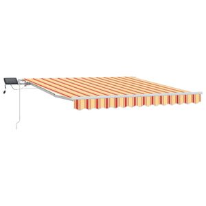 vidaXL I&scaron;traukiama markizė Geltona ir Oranžinė 300 x 250 cm