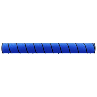 vidaXL Tunelis šunims, mėlynos spalvos, 55x500cm, poliesteris