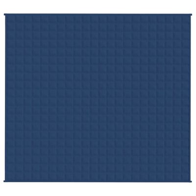 vidaXL Sunki antklodė, mėlynos spalvos, 200x220cm, audinys, 9kg