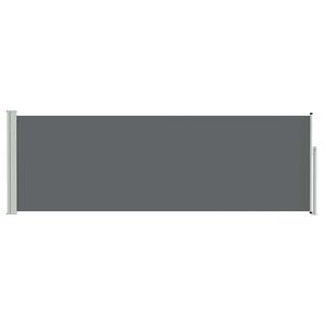 vidaXL I&scaron;traukiama &scaron;oninė užuolaida Antracito 500 x 100 cm Poliesteris