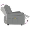 vidaXL Trivietis atlošiamas masažinis krėslas, pilkas, dirbtinė oda