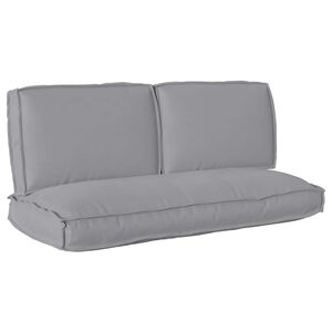 vidaXL Pagalvių komplektas Oksfordo audinys Pilka 120 x 50 x 52 cm