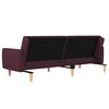 vidaXL Dvivietė sofa-lova su pakoja, violetinės spalvos, audinys