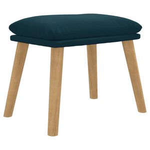 vidaXL Pakoja, mėlynos spalvos, 45x29,5x35cm, aksomas