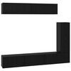 vidaXL TV Cabinet Set 6 vnt. 30,5 x 30 x 90 cm Juodas ąžuolas