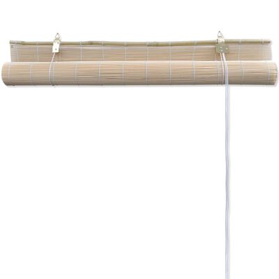 vidaXL Roletai, 2vnt, 120x160cm, natūralus bambukas (2x241322)