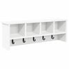 vidaXL Prikabinamas paltas Sieninis Balta 75 x 16 x 26 cm