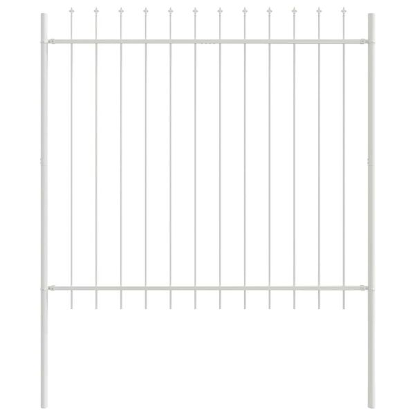 vidaXL Sodo tvora 5 pcs Balta 8,5 x 1,5 m Miltelinis plienas