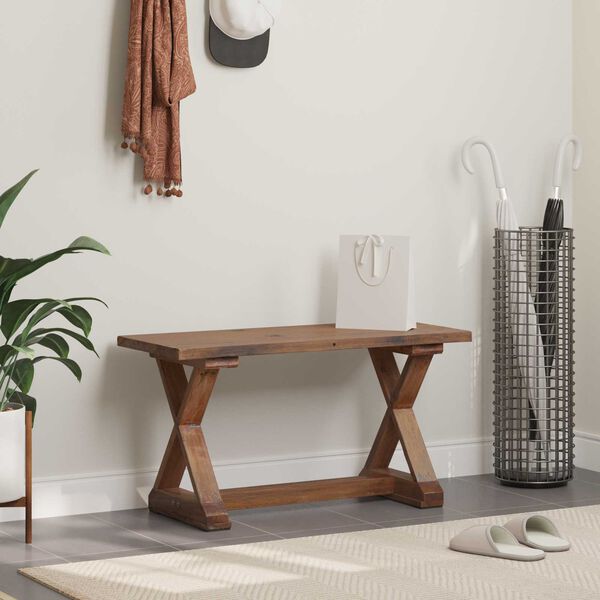 vidaXL suoliukas Natūrali 85 x 35 x 45 cm Perdirbtos medienos masyvas