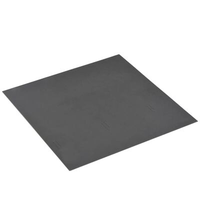 vidaXL Grindų plokštės, juod. sp., 5,11m², PVC, prilipd., marm. diz.