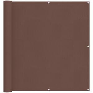 vidaXL Balkono Ekranas Ruda 110 x 700 cm Oksfordo audinys