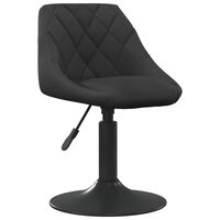 vidaXL Valgomojo kėdė, juodos spalvos, aksomas (335313)