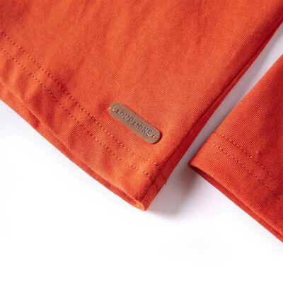Vaikiški marškinėliai ilgomis rankovėmis, oranžiniai, 92 dydžio