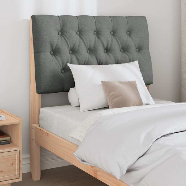 vidaXL Apmušta lovos galvūgalis Tamsiai pilka 75 cm