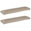 vidaXL Pallet pagalvių rinkinys 2 pcs Taupe 150 x 40 x 8 cm